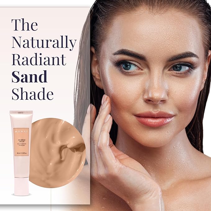 Monat BB Cream SPF 40 - Sand Broad-Spectrum Moisturizer, Lightweight Tinted Coverage, Fragrance-Free, 35ml/1.18 fl. oz.-VivaGrace Women