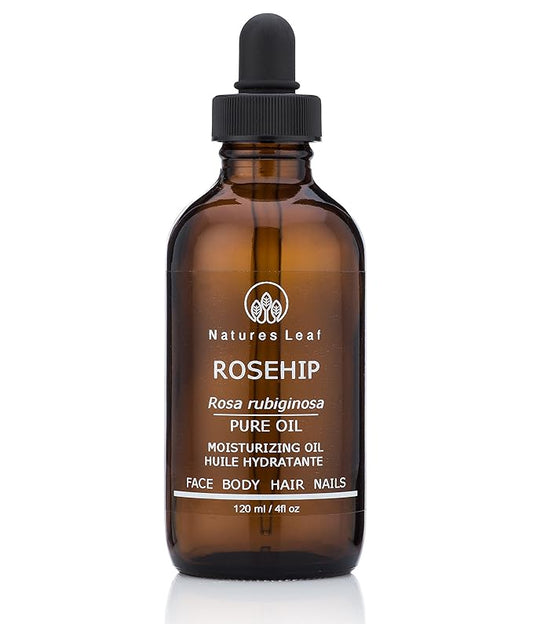 Rosehip Seed Oil Organic / 100% Pure Cold Pressed/Unrefined/Omegas 3, 6 & 9 / Vitamins A C & F/Anti-Aging/Stretch Marks/Wrinkles & Fine Lines 4 fl. oz.-VivaGrace Women