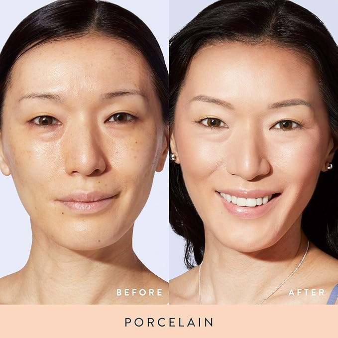 LAURA GELLER NEW YORK Award-Winning Baked Balance-n-Brighten To Go Travel Size Color Correcting Powder Foundation - Porcelain - Buildable Light to Medium Coverage - Demi-Matte Natural-VivaGrace Women