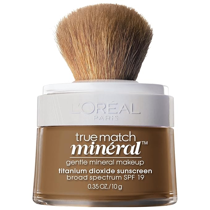 L’Oréal Paris True Match Loose Powder Mineral Foundation Makeup, Soft Sable, 0.35 oz.-VivaGrace Women