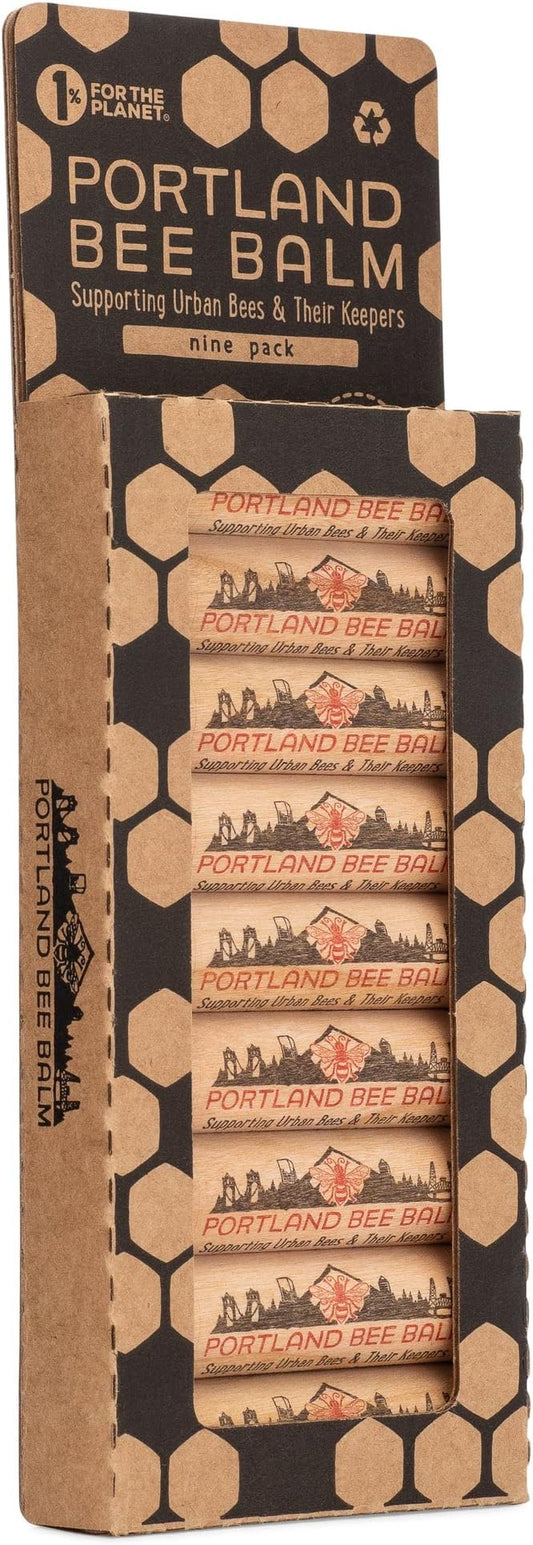 Portland Bee Balm All Natural Handmade Beeswax Based Lip Balm, Rose Garden 9 Count-VivaGrace Women