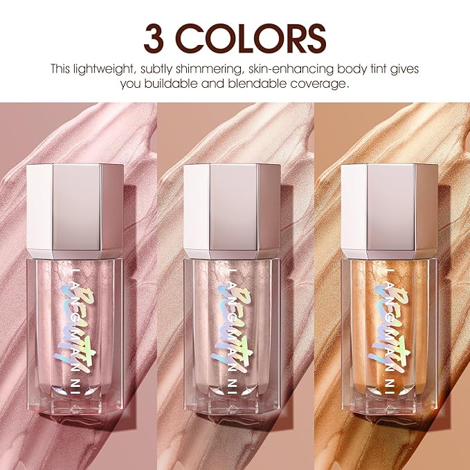 URQT Highly Pigmented Liquid Contour Highlighter - Built-in Sponge Tip Sculpted Complexion Wand Contour Non-Greasy Long Lasting Natural Weightless Buildable Highlighters Contour Contouring Bronzer (#01 ROSE QUARTZ)-VivaGrace Women