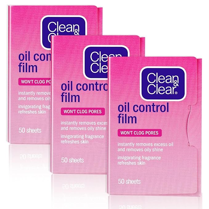Oil Control Film Replacment for Clean & Clear Oil-absorbing Sheets,3 Pack (Grapefruit Fragrance) Oil Blotting Sheets For Face,Makeup Friendly High-performance Handy Face Blotting Paper for Oily Skin-VivaGrace Women