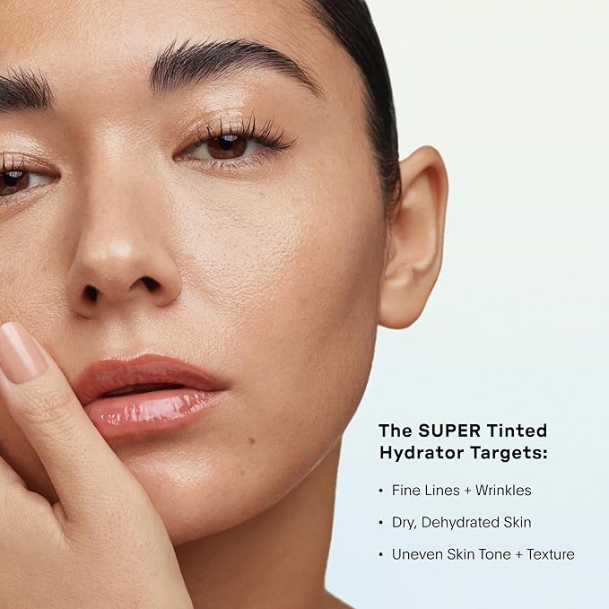 U Beauty The Super Tinted Hydrator Hyaluronic Acid Moisturizing Cream - Mega-Dose Skin Hydrator for Supple, Smooth, and Softer-Looking Skin For Up To 48 Hours - Shade 5-1.0 oz-VivaGrace Women