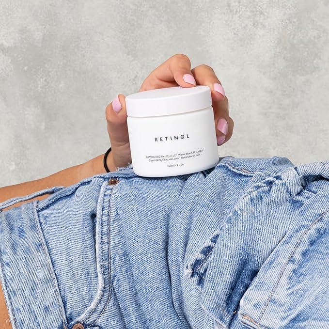 Retinoid Cream - 4.25% Retinol Night Moisturizer for Face & Neck with Collagen, Peptides & Hyaluronic Acid - Anti Aging Wrinkle Cream, Improves Skin Tone & Texture, 3.4 oz-VivaGrace Women