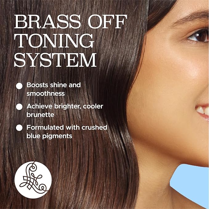 Luseta Blue Shampoo & Conditioner Set - Color Brightening for Brassy and Brunette Treated Hair, Revive Cool Tones, 2x 16.9oz-VivaGrace Women