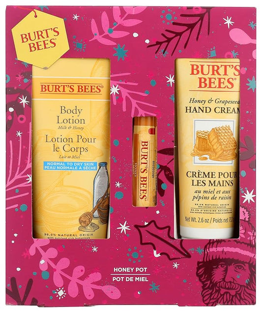 Burts Bees Honey Pot Holiday Gift Kit, 1 EA-VivaGrace Women