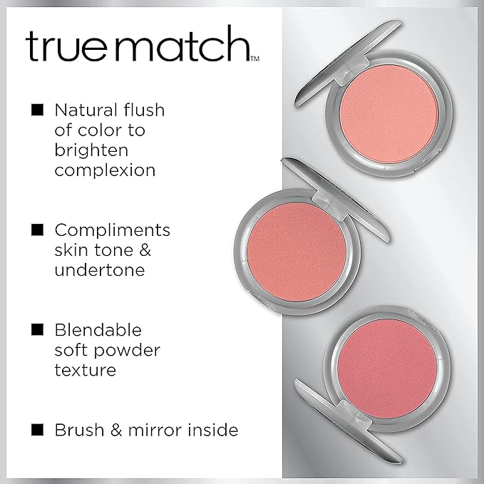 L'Oreal Paris True Match Super-Blendable Blush, Spiced Plum, 0.21 oz.-VivaGrace Women