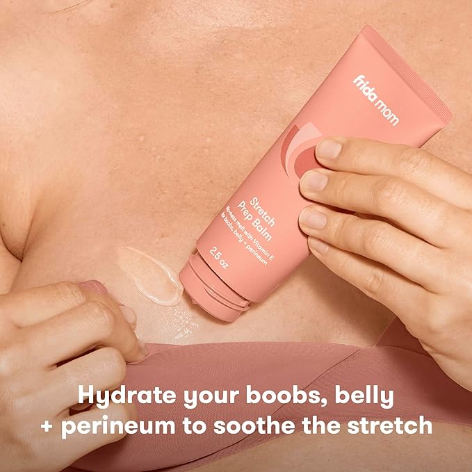 Frida Mom Stretch Mark Cream, Moisturizing Lotion for Stretch Marks and Perineal Massges with Vitamin E, 2.5oz-VivaGrace Women