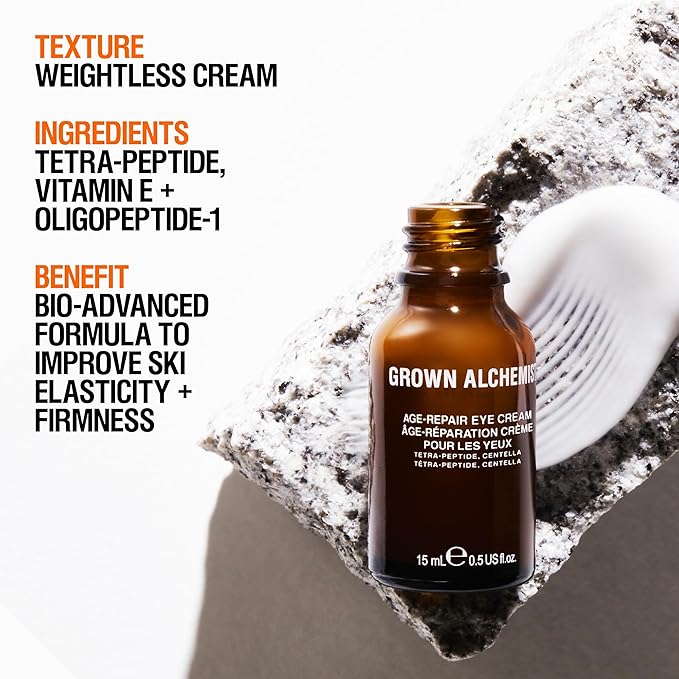 Grown Alchemist Age-Repair Eye Cream. Reduces Puffiness, Fine Lines & Wrinkles, 0.5 Ounce-VivaGrace Women