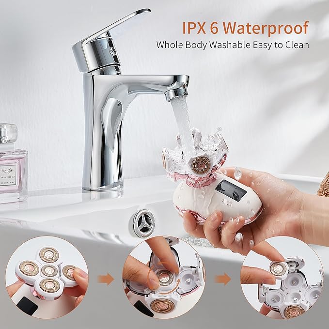 Women's Electric Razors For Women Legs Pubic Facial Hair Removal 2 In 1 Womens Electric Shaver For Women,Bikini Trimmer For Lady,Waterproof-VivaGrace Women