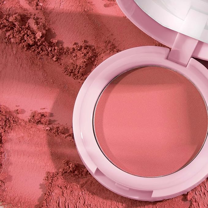 Mally Beauty Bulletproof Powder Blush - Confident Coral - Long-Lasting Flush of Color - Compact Blush Powder Makeup - Matte Finish-VivaGrace Women