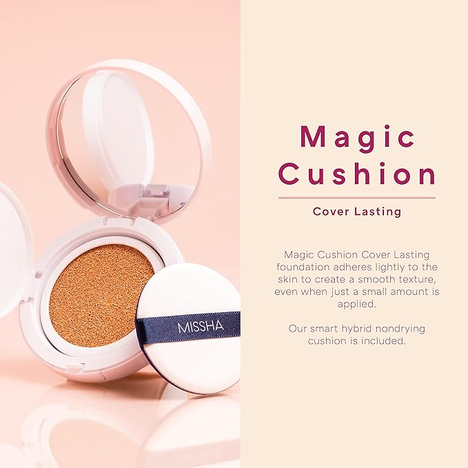 MISSHA Magic Cushion Foundation No.23 Natural Beige for light with neutral skin tone - Flawless Coverage, Dewy Finish, Easy Application for All Skin Types-VivaGrace Women
