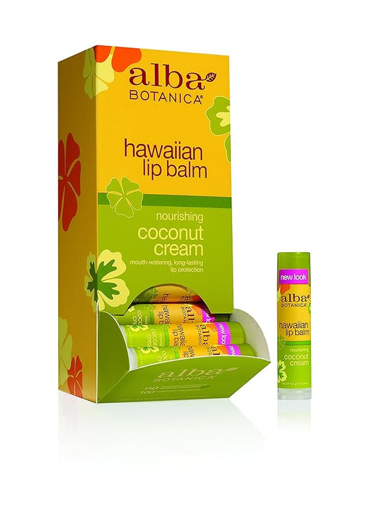 Alba Botanica Coconut Cream Lip Balm, 0.15 oz-VivaGrace Women