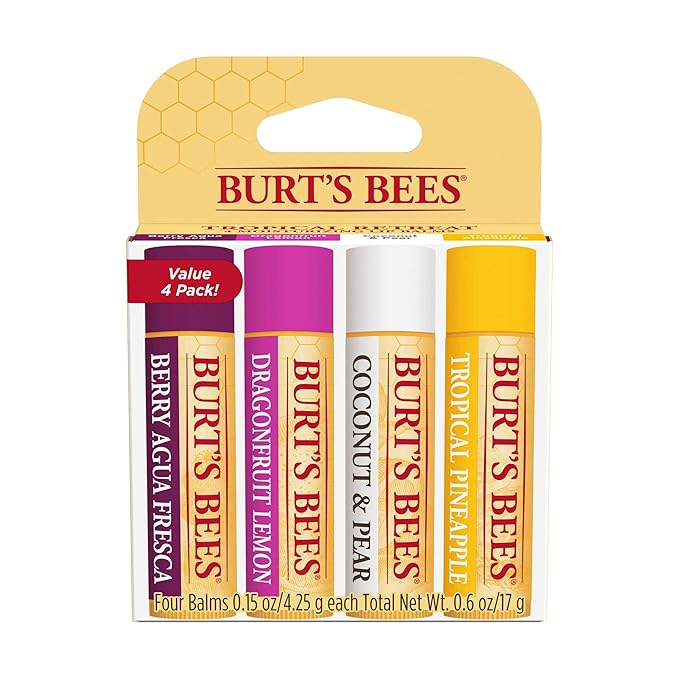 Burts Bees Tropical Assortment Lip Balm, 0.6 OZ-VivaGrace Women