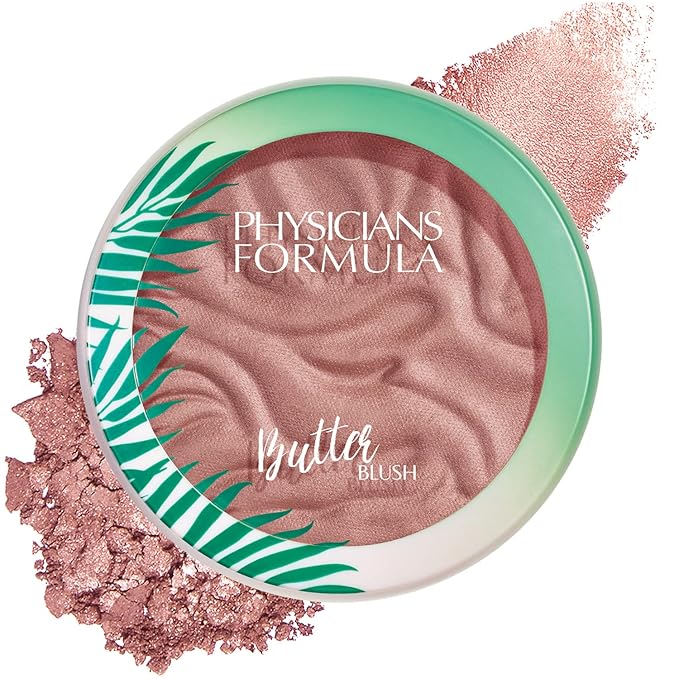 Physicians Formula Murumuru Butter Face Blush Makeup Powder, Plum Rose, 0.26 Ounce-VivaGrace Women