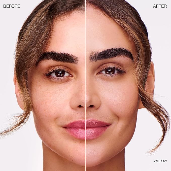 Ogee Complexion Perfecting Liquid Foundation - Lightweight Tinted Moisturizer For Face (Willow 3.00C - Medium Light, Peach-Beige Undertones) - with Vitamin C & Jojoba Oil - Certified Organic-VivaGrace Women