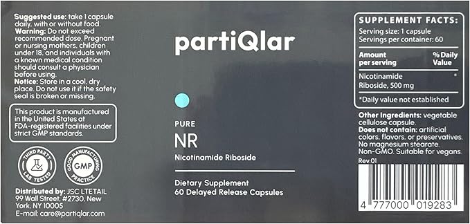 Nicotinamide Riboside (NR) 500mg – NR Supplement for Cellular Health, Anti-Aging, Energy & Metabolism Support – 2-Month Supply (60 Capsules)-VivaGrace Women