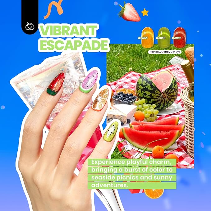 Beetles Cat Eye Gel Nail Polish Set-36 Colors Red Purple Brown Green Burgundy Magnetic Gel Nail Polish with Base Gel Glossy Matte Top Coat Magnet,Soak off UV Nail Gel DIY Nail Art Gift for Women-VivaGrace Women