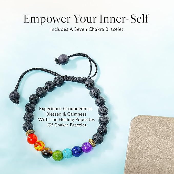 NARIBABU Leo Crystal Gift - Zodiac Crystals - Healing Crystal Pendant & Bracelet - Leo Horoscope Gifts - Zodiac Crystals for Beginners - Good Luck Birthstones Crystal Kit-VivaGrace Women