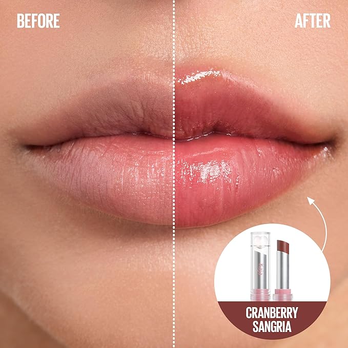Kaja Juicy Glass Lip Balm | Plumping, Hydrating, Korean Lip Balm, Moisturizing Lip Care, 24hrs Long-lasting Hydration, Nourishing Lip Care | Cranberry Sangria, 0.15 oz.-VivaGrace Women