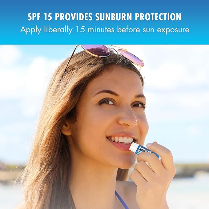 Natural Ice Cherry - SPF 15 lip balm, Cherry Flavor, 0.15 Ounce (Pack of 12)-VivaGrace Women