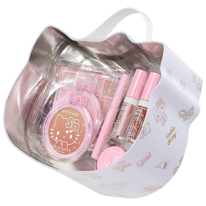 wet n wild Hello Kitty PR Box, Makeup Set with Versatile Unique looks, 2-Layered Keepsake Box, Buildable & Blendable Formulas, Cruelty-Free & Vegan-VivaGrace Women
