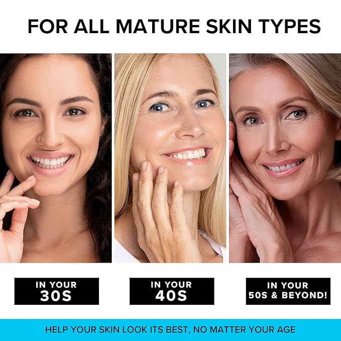 SimplyVital Collagen, Retinol & Hyaluronic Acid Cream - Anti-Aging Retinol Cream for Face, Neck & Décolleté - Made in USA - Daily Moisturizer Face Cream - 3.38 fl oz-VivaGrace Women