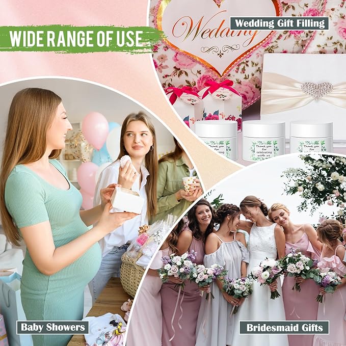 12 Pcs Thank You Lip Sleeping Mask Bulk Bridal Shower Gifts for Guests Thank You for Celebrating with Us Lip Mask Moisturize Nourish for Wedding Bridal Shower Favor Christmas Gift(Eucalyptus)-VivaGrace Women