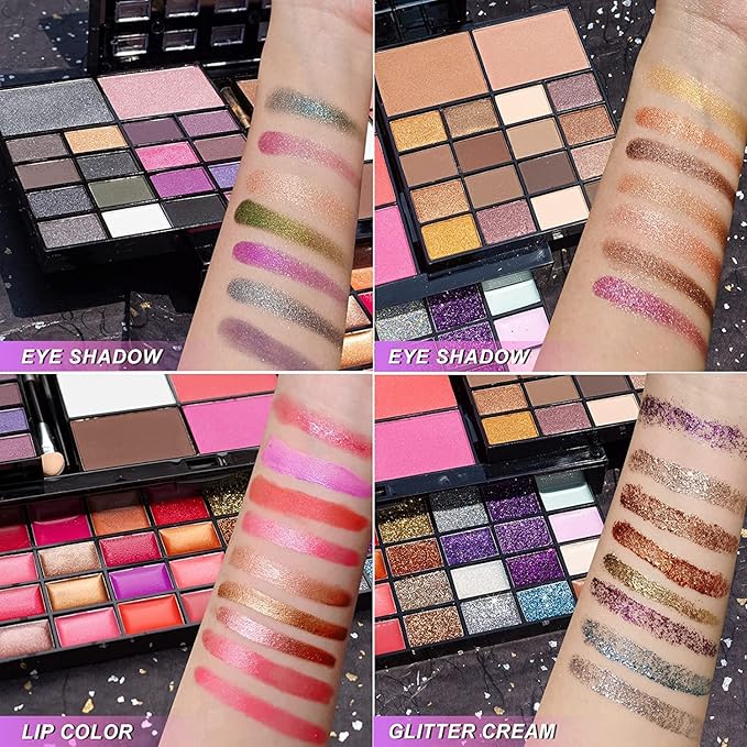 74 Colors Makeup Kit - Makeup Sets - Makeup palettes with 36 Eyeshadow - All in One Makeup Kit for Women and Girls Full Kit for Valentine's Day Gifts-VivaGrace Women