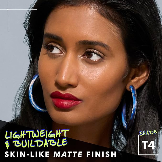 COVER FX Power Play Foundation - Shade T4 - Buildable Full Coverage - Waterproof Sweat-Proof Transfer-Proof - Natural Matte Finish - All Skin Types-VivaGrace Women