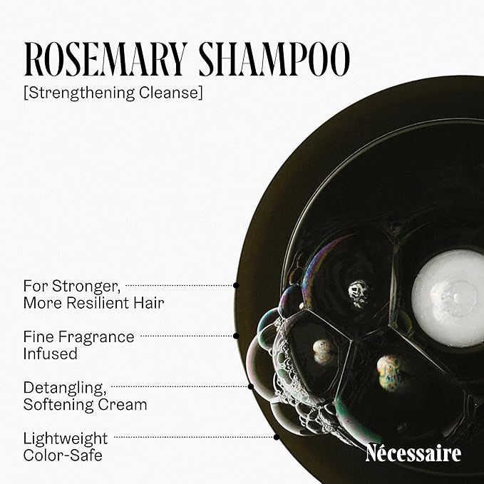 Nécessaire Rosemary Hair Duo | Multi-Protien Strengthening Shampoo + Conditioner For Thinning Hair. For Women + Men. Good For All Hair Types/Textures. Free Of Sulfates. Color-Safe. 250 ml / 8.4 oz-VivaGrace Women