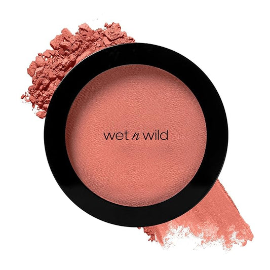 wet n wild Color Icon Blush, Effortless Glow & Seamless Blend infused with Luxuriously Smooth Jojoba Oil, Sheer Finish with a Matte Natural Glow, Cruelty-Free & Vegan - Bed of Roses-VivaGrace Women
