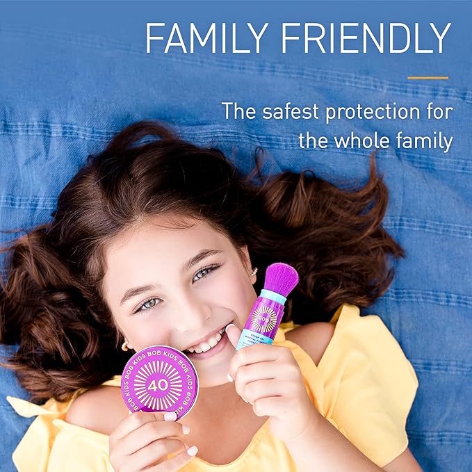 BOB KIDS Balm, SPF 40 Broad Spectrum Mineral Sun Protection, Hydrating, Perfect for Winter and Water Sports, Safe for Sensitive Skin, For All Ages-VivaGrace Women