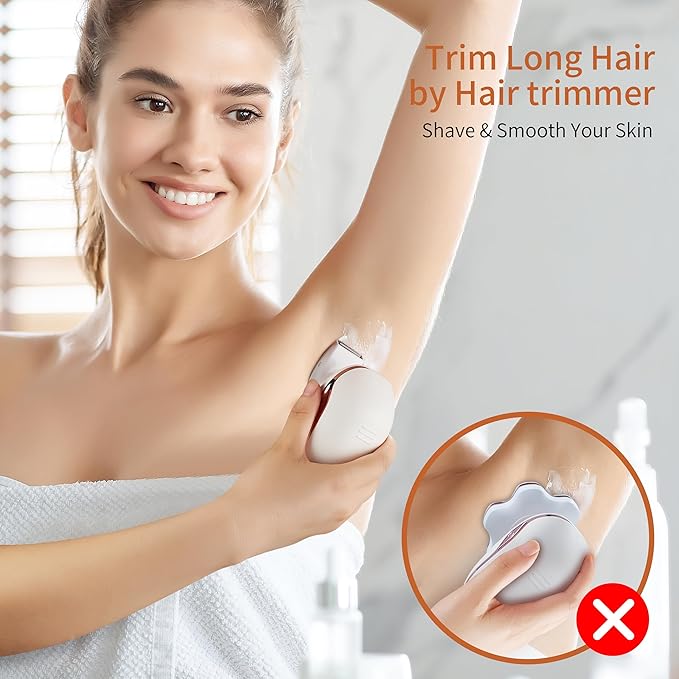 Women's Electric Razors for Women Legs Pubic Facial Hair Removal 3 in 1 Womens Electric Shaver for Women,Bikini Trimmer for Lady,Magnetic Head Shaver for Men,Waterproof-VivaGrace Women