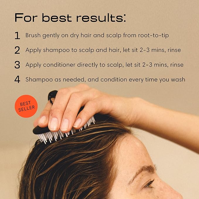 Jupiter, Dermatologist-Formulated Anti-Dandruff Shampoo, Conditioner, & Scalp Scrubber, for Women & Men, for Flaky, Itchy, Oily, & Dry Scalp, Vegan, Sulfate-Free, Color-Safe, & Paraben-Free, with Zinc-VivaGrace Women