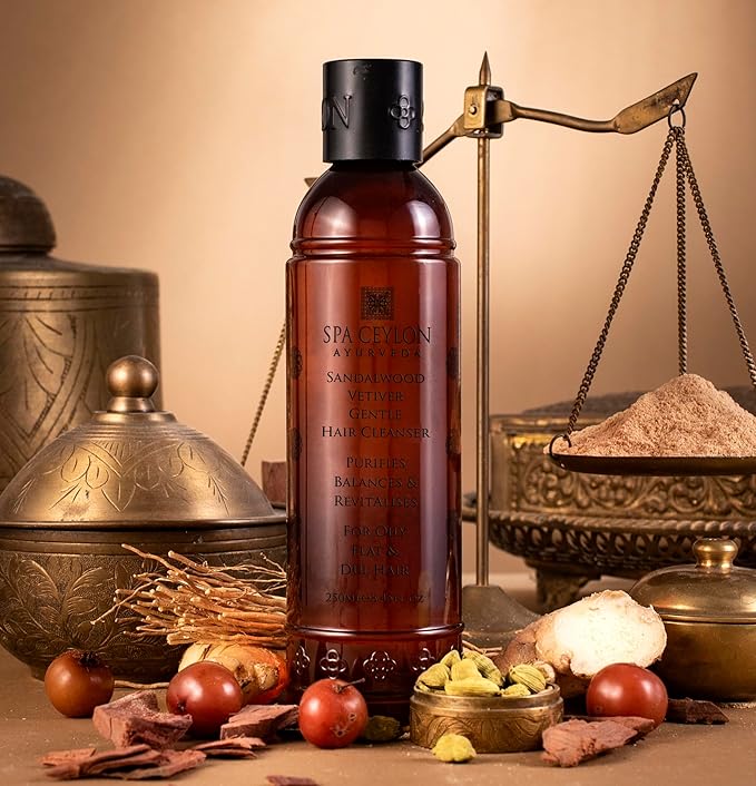SPA CEYLON Sandalwood Vetiver Gentle Cleanser | Sulfate-Free | Oily Flat & Dull Hair Care | Natural-VivaGrace Women