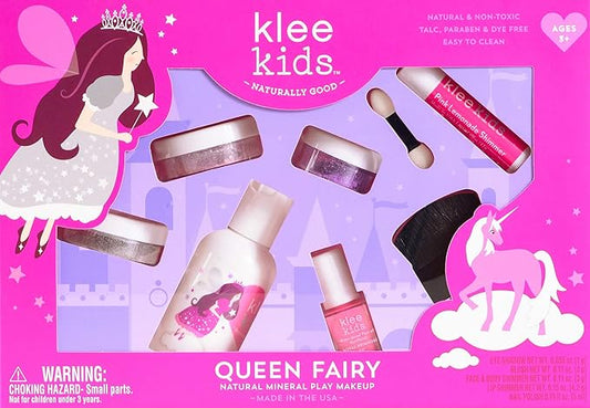Luna Star Naturals Klee Kids Natural Mineral Makeup 6 Piece Kit, Queen Fairy-VivaGrace Women