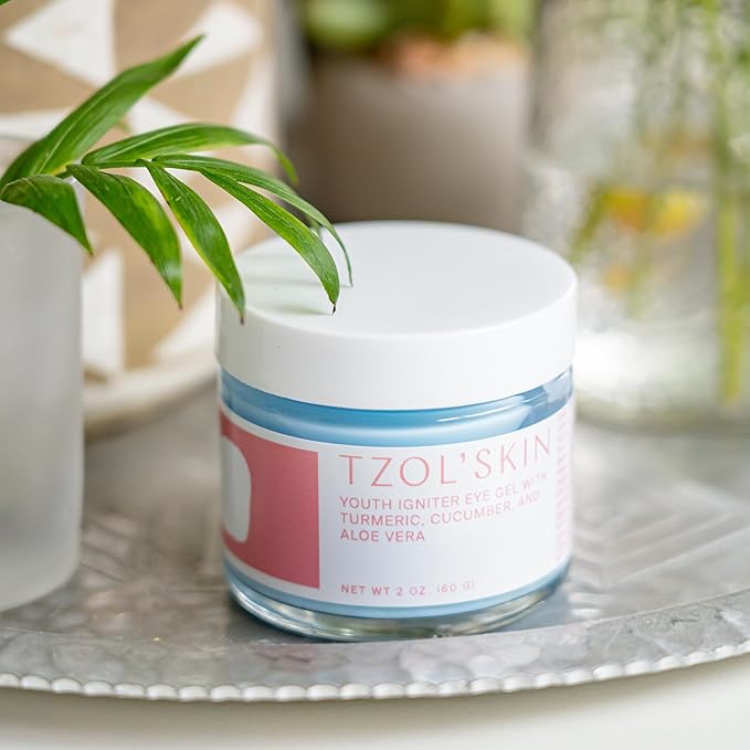 TZOL’SKIN - Youth Igniter Eye Gel - For Tired Eyes - Reduces Look of Puffiness, Fatigue & Dark Circles - Hydrating & Smoothing - Caffeinated - No Paraben, Silicones & Sulfates - Vegan - Cruelty Free-VivaGrace Women