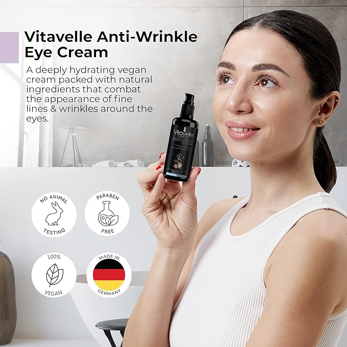Eye Cream for Wrinkles - Eye Cream for Dark Circles and Puffiness and Wrinkle, Best Under Eye Cream for Wrinkles and Under Eye Wrinkle Repair, Anti Aging Skin Tightening Cream-VivaGrace Women