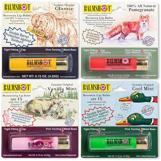 BALMSHOT Lip Balm 4 Pack-VivaGrace Women