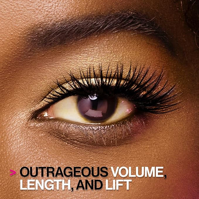 wet n wild Big Poppa Mascara- Volumizing, Lifting, Lengthening, Nourishing, Paraben Free, Cruelty-Free & Vegan - Blackest Black