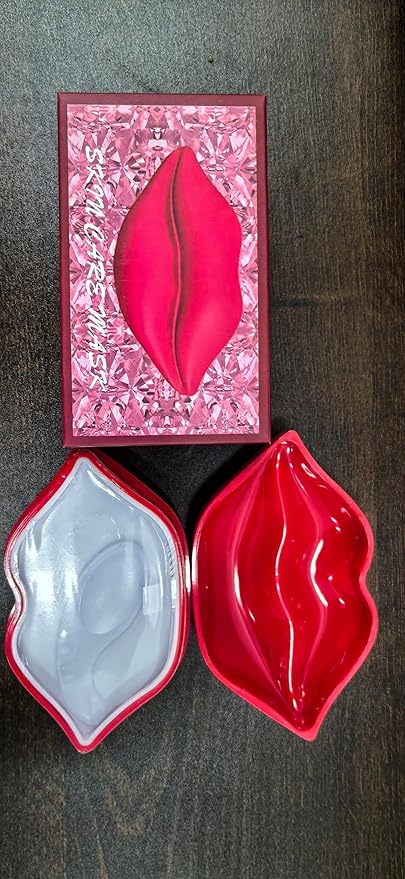 20Pcs Moisturizing Restores Moisture Lip Mask for Dry Lips and Lip Lines Overnight Lip Care, Gel Treatment Plumping Lips Mask (Red)-VivaGrace Women