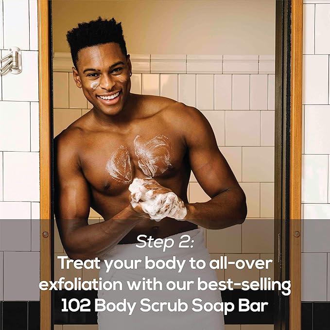 MARLOWE. Best Sellers Kit | No. 203 | Features Signature Body Scrub Soap Bar, Men's Facial Cleanser & Facial Moisturizer | Great Gift for Men-VivaGrace Women