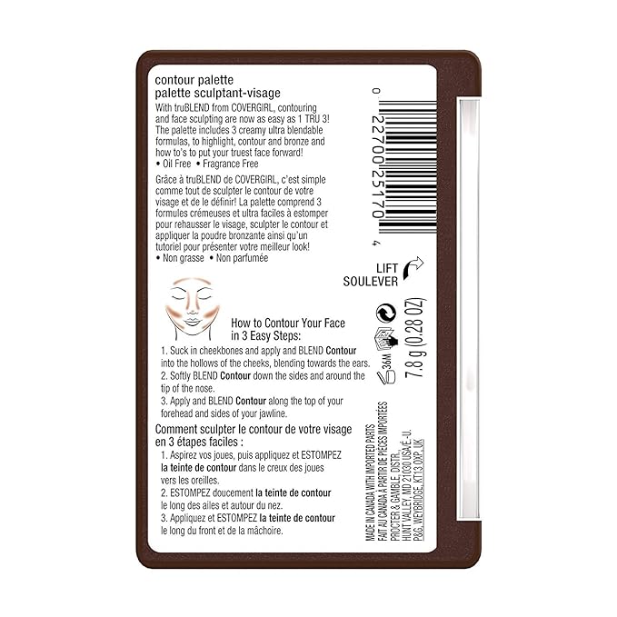 COVERGIRL Trublend Contour Palette Deep 0.28 Oz, 0.161 Pound (packaging may vary)-VivaGrace Women