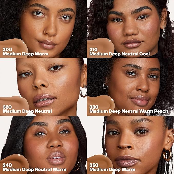 Kosas Revealer Skin-Improving Foundation with SPF 25 Protection - Hydrate, Brighten, Soothe, Plump, Protect Skin - Smoothing Texture, Natural Finish and Clean Formula - Medium Deep Neutral 320-VivaGrace Women