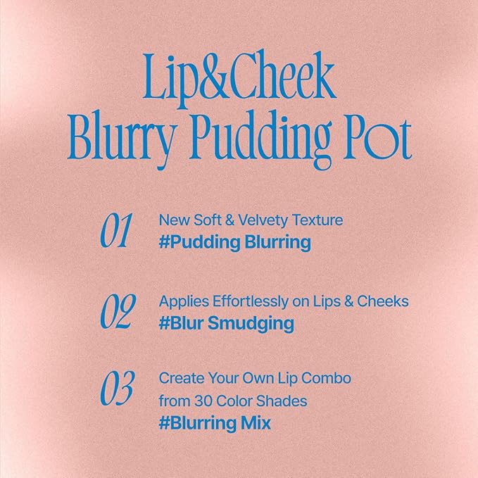 Lip&Cheek Blurry Pudding Pot | Just me Moment - My | Makeup Blush, Buildable Lightweight, Multi-Use Soft Matte Finish | 5g-VivaGrace Women