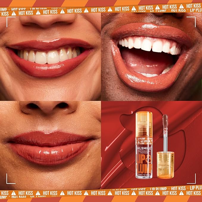 Hydrating Plumping Lip Oil Set, Natural Lip Gloss Plumper with Ginger, Transparent Moisturizing Lip Balm, Tinted Lip Plumper Gloss Make Lips Fuller, Vegan Lip Makeup (Set B, 3Pieces)-VivaGrace Women