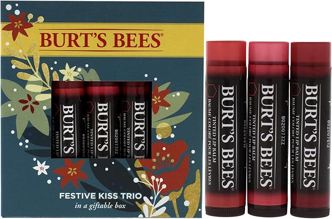 Burt's Bees, Festive Kiss Trio 2020, 3 Count-VivaGrace Women