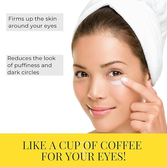 Doppeltree Caffeine Under Eye Cream Anti Aging Men and Women, for Wrinkles, Puffy Eyes and Dark Circles - Brightening & Firming, Minimize Bags, Puffiness and Fine Lines-VivaGrace Women